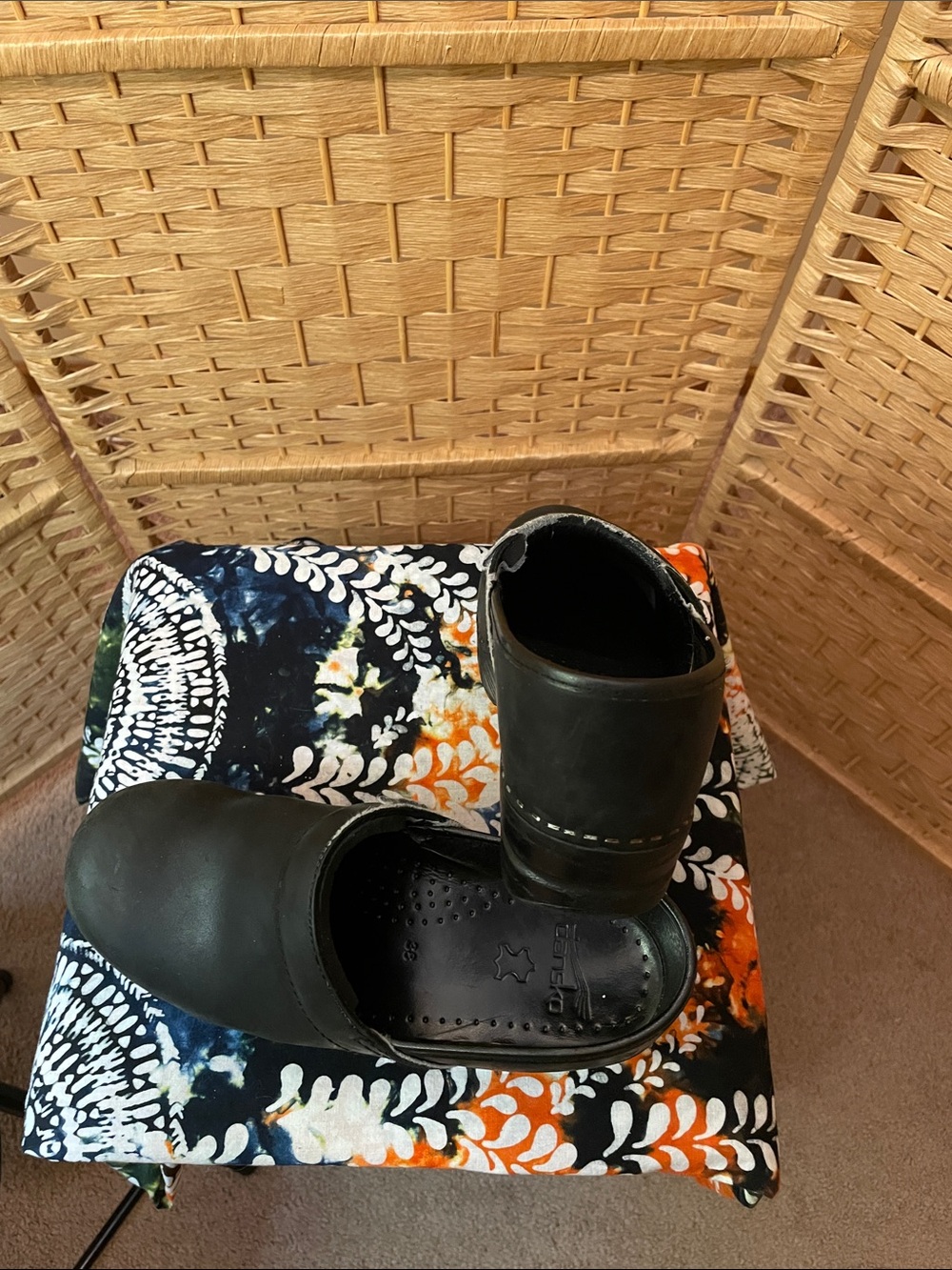 Women’s Dansko Professional Black Slip-On Clogs - Size 38